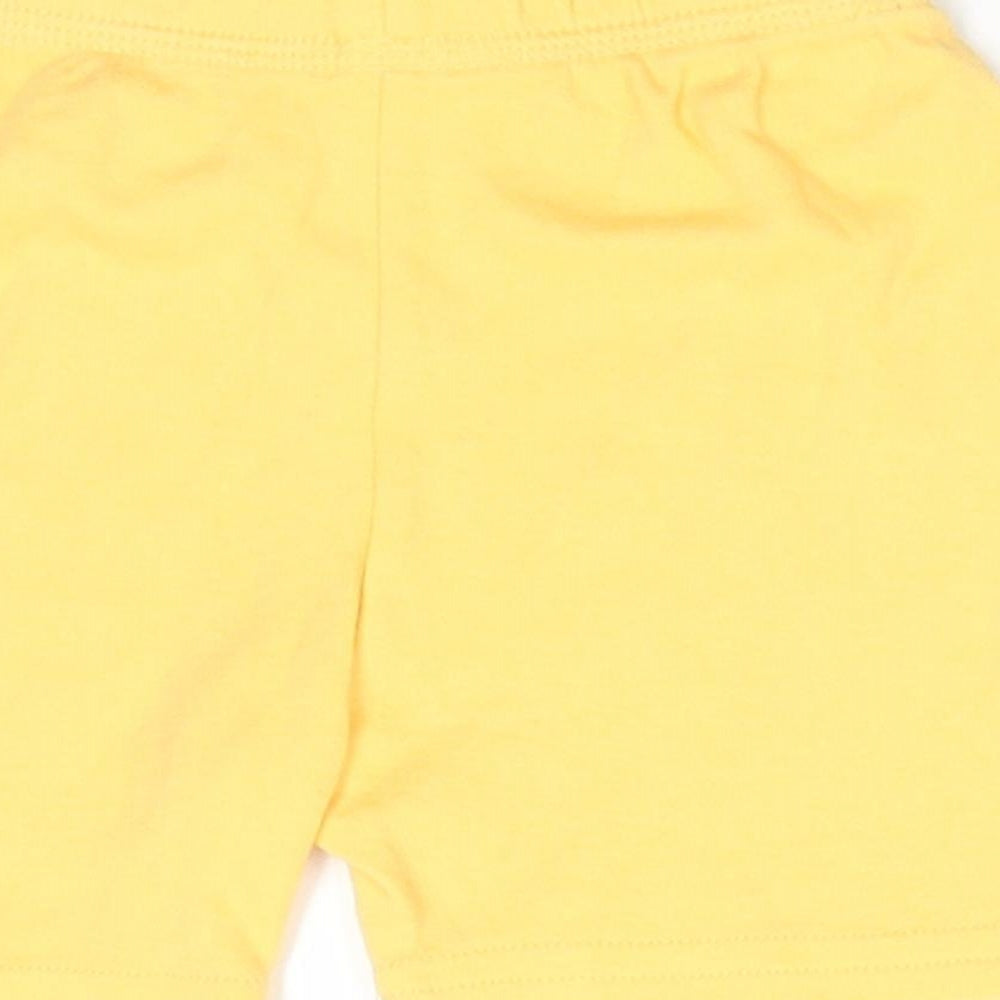 George Baby Yellow Cotton Cropped Trousers Size 6-9 Months - Shorts