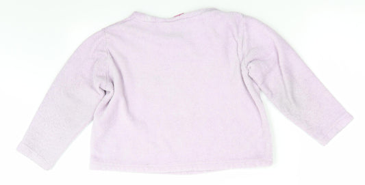 Selena Girl Girls Purple Solid Polyester Top Pyjama Top Size 9-10 Years Pullover - Lilac Clouds & Stars