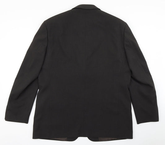 Greenwoods Mens Brown Polyester Jacket Blazer Size 44