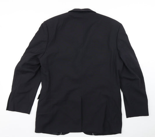 Burton Mens Blue Polyester Jacket Blazer Size 38