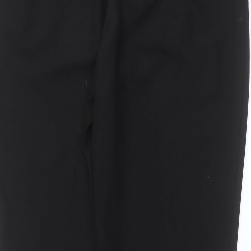 New Look Womens Black Polyester Trousers Size 12 L26 in Regular