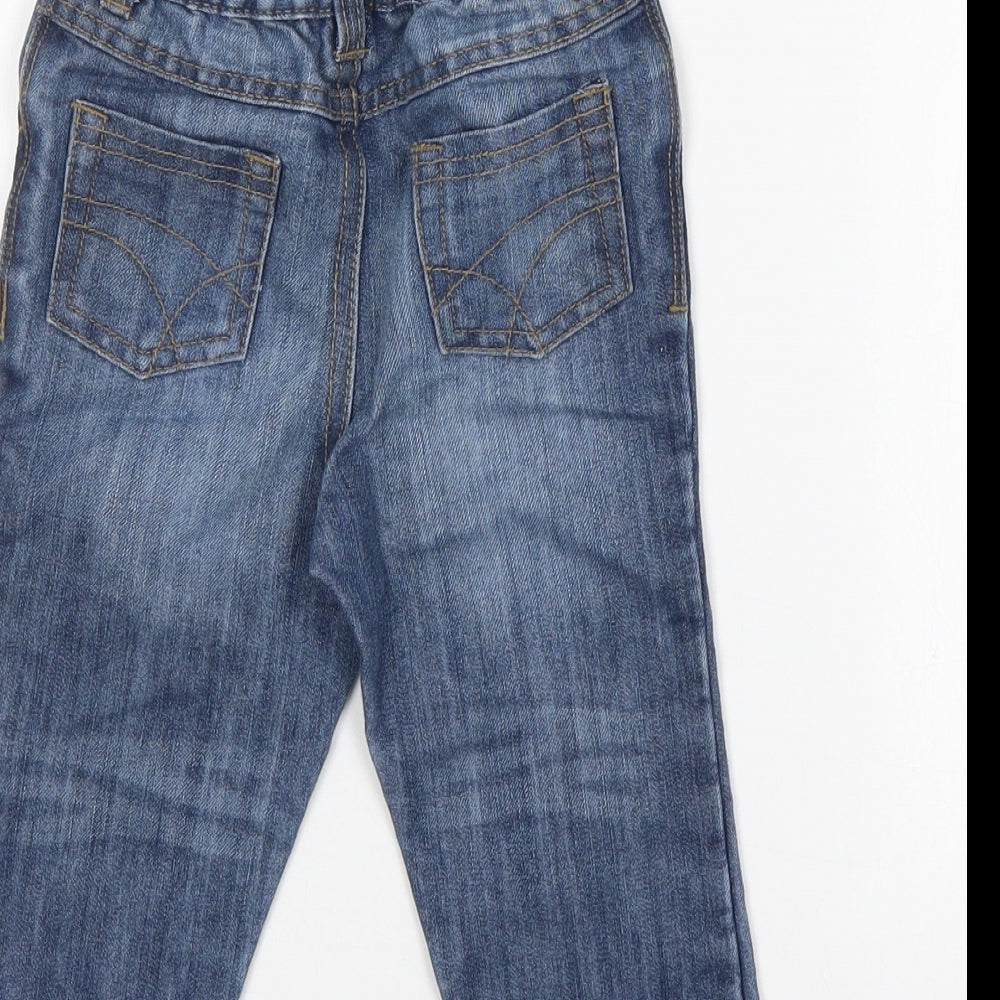 M&Co Boys Blue Cotton Jeans Size 12-18 Months
