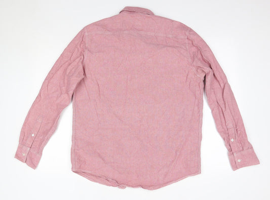 American Rag Mens Pink Cotton Button-Up Size M Collared
