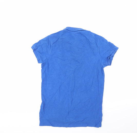 industrialize Mens Blue 100% Cotton Polo Size XS Collared