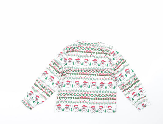 iclosam Boys Multicoloured Geometric Cotton Pyjama Top Size 5-6 Years - CHRISMTAS