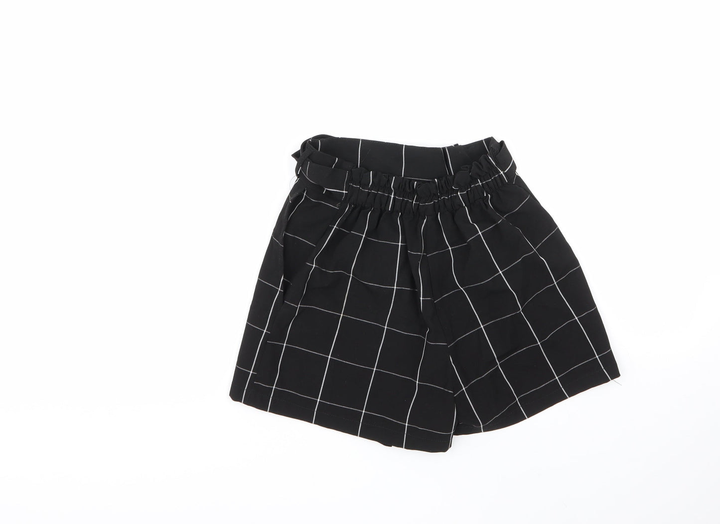 pull &bear Womens Multicoloured Check Vinyl Cut-Off Shorts Size 26 L6 in Regular