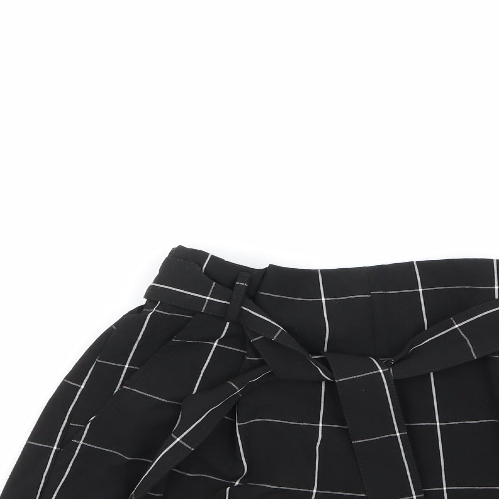 pull &bear Womens Multicoloured Check Vinyl Cut-Off Shorts Size 26 L6 in Regular