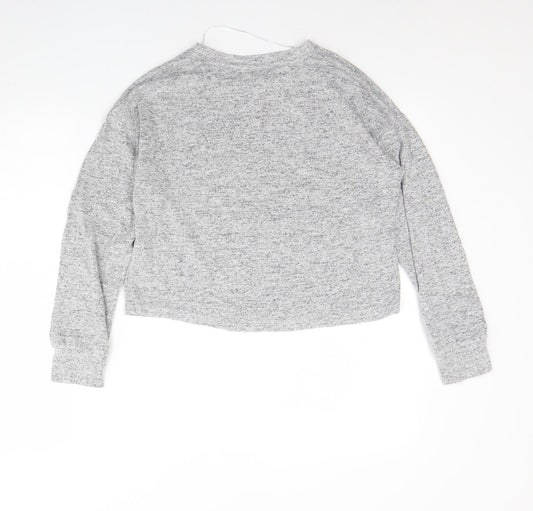 Netflix Womens Grey Round Neck Viscose Pullover Jumper Size XS - Sex education