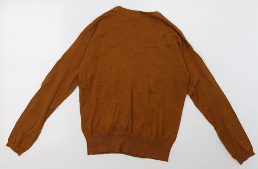 Avenue Womens Brown Cotton Pullover Sweatshirt Size 10 Pullover