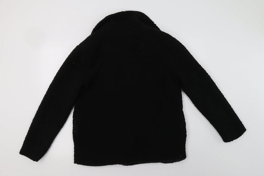Preworn Womens Black Jacket Size M Button