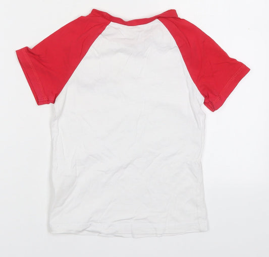 George Boys Red Cotton Basic T-Shirt Size 5-6 Years Crew Neck Pullover - Epic Esports Gaming