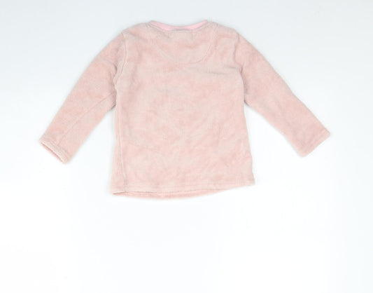 Dream big Girls Pink Solid Polyester Cami Pyjama Top Size 2 Years