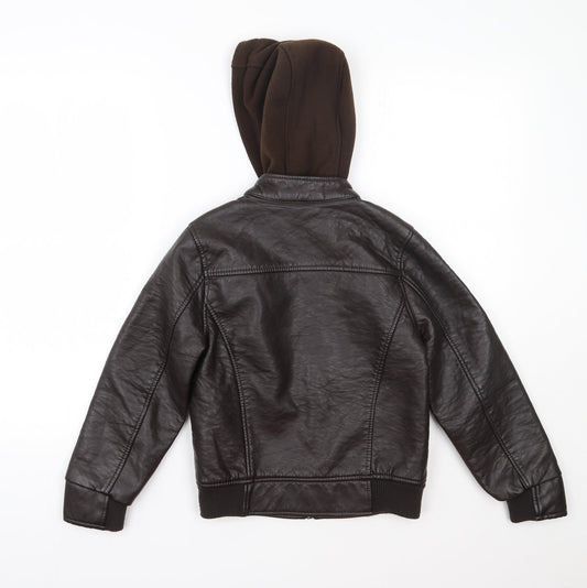 Urban Republic Girls Brown Jacket Coat Size 7 Years Zip