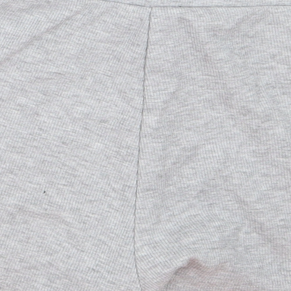 Shien Womens Grey Cotton Sweat Shorts Size XS Regular