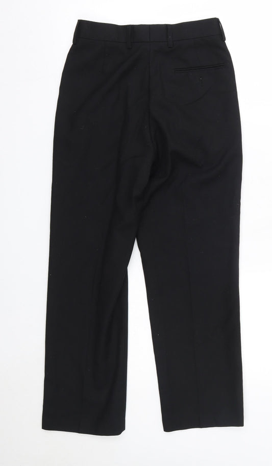 Teflon Mens Black Polyester Dress Pants Trousers Size 26 in L26 in Regular