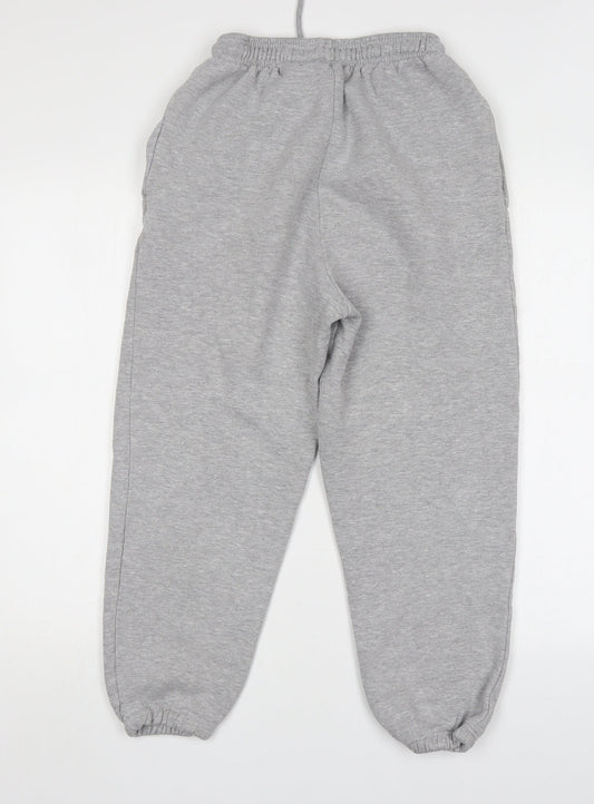 Preworn Womens Grey Cotton Sweatpants Trousers Size 10 L24 in Regular
