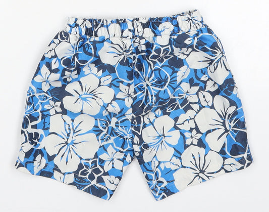 Mothercare Boys Blue Polyester Cropped Trousers Size 18-24 Months Drawstring - Swim Shorts