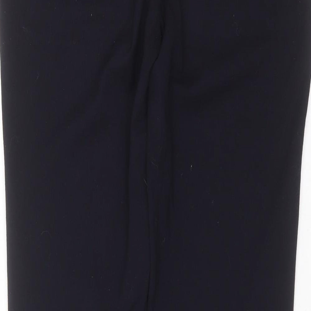 Zara Womens Blue Polyester Trousers Size 8 L28 in Regular