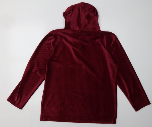 Luca Vanucci Womens Purple Polyester Pullover Sweatshirt Size M Pullover