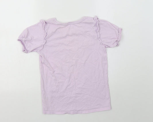 Matalan Girls Purple Cotton Top Pyjama Top Size 13 Years