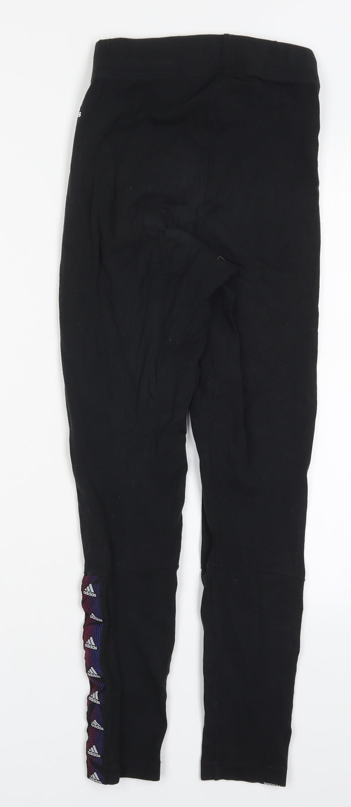 adidas Womens Black Cotton Carrot Leggings Size XS L24 in