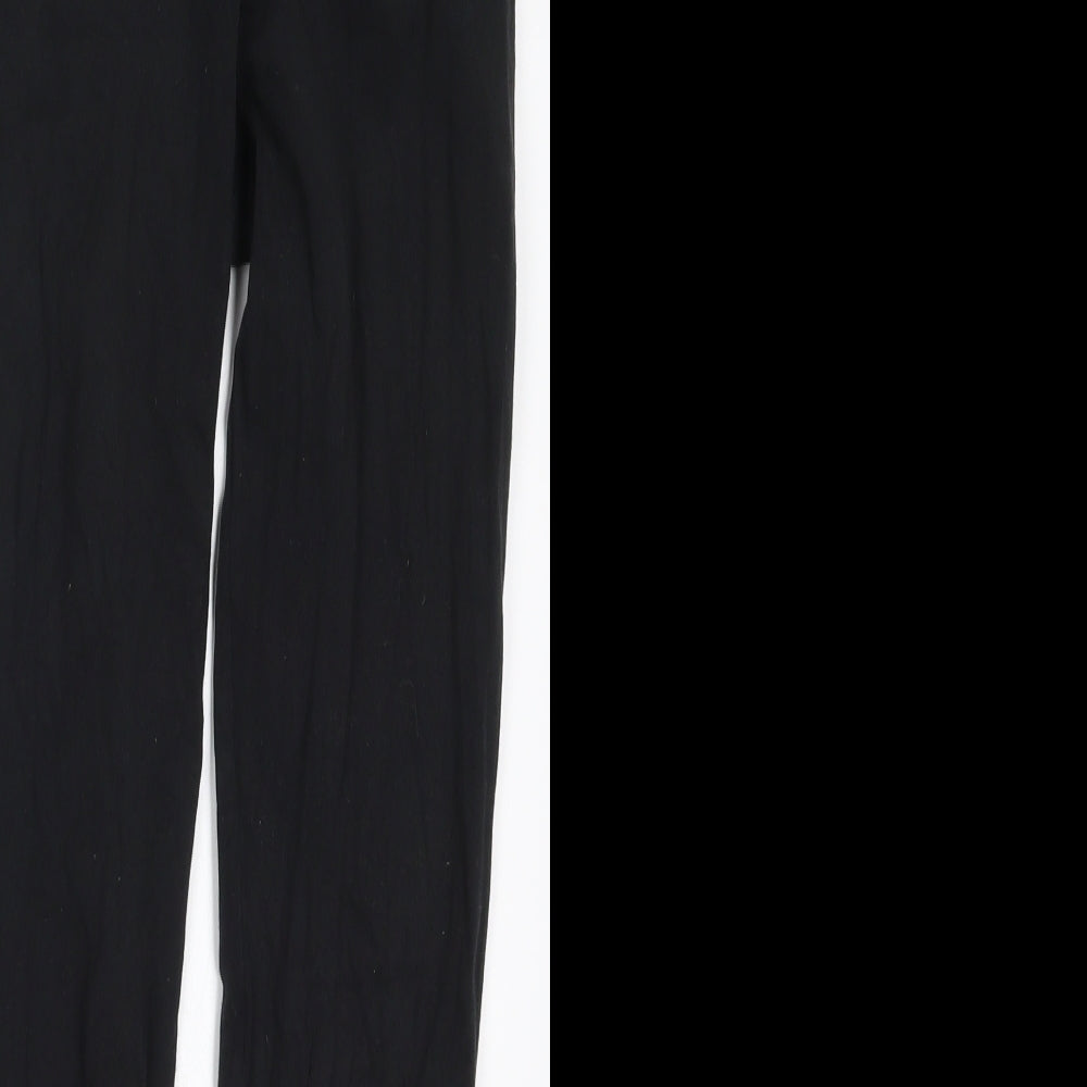 adidas Womens Black Cotton Carrot Leggings Size XS L24 in