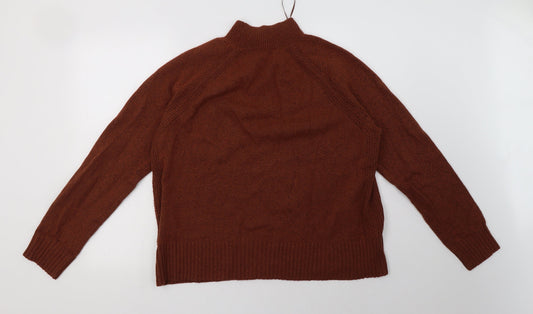 EDC Womens Brown Cotton Pullover Sweatshirt Size XL Pullover