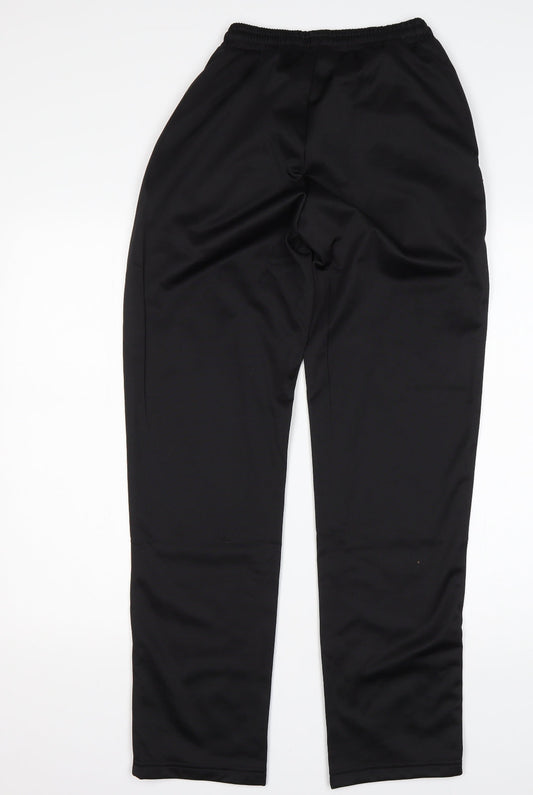 Slazenger Mens Black  Polyester Sweatpants Trousers Size XS L31 in Regular