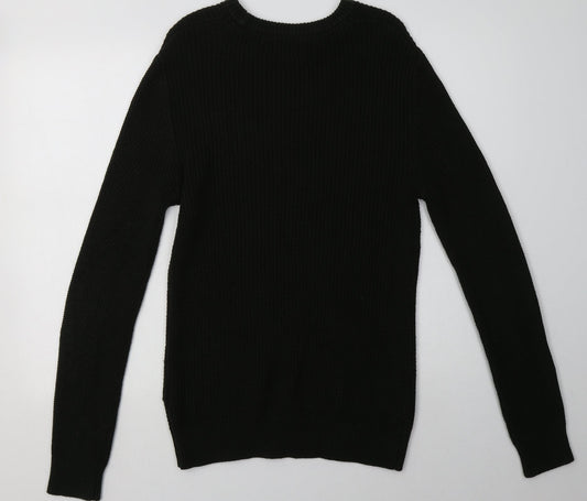 H&M Womens Green Acrylic Pullover Sweatshirt Size M Pullover