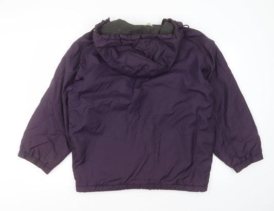 C&A Girls Purple Jacket Coat Size 13 Years Zip