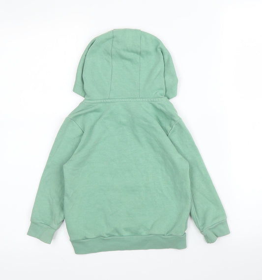 George Boys Green Cotton Pullover Hoodie Size 2-3 Years
