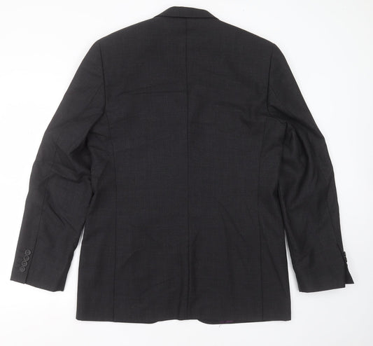 taylor & hodge Mens Grey Wool Jacket Suit Jacket Size 42