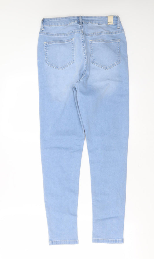 Bare Denim Womens Blue Cotton Skinny Jeans Size 30 in L26 in Extra-Slim Zip