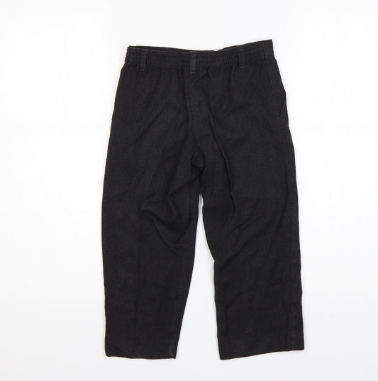 George Boys Grey Polyester Dress Pants Trousers Size 6-7 Years Regular
