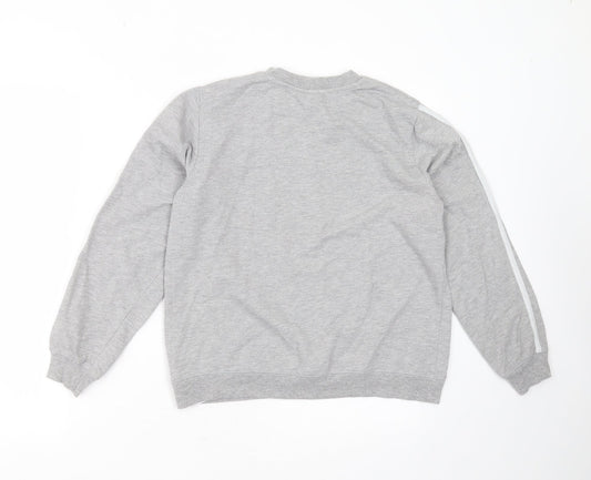 ASOS Womens Grey Cotton Pullover Sweatshirt Size 8