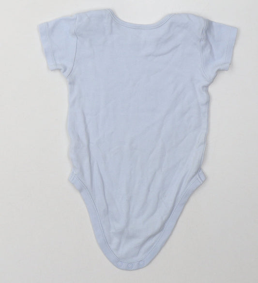 Nutmeg Boys Beige Cotton Babygrow One-Piece Size 12-18 Months Buckle