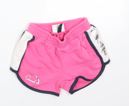 ellesse Baby Pink Cropped Trousers Size 9-12 Months - Shorts