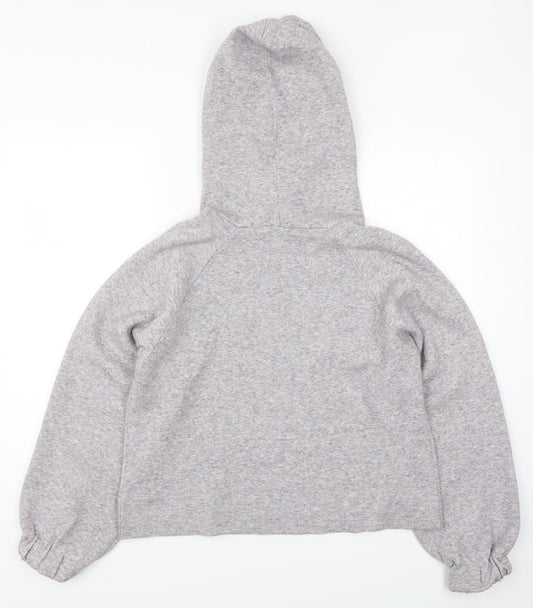 NEXT Womens Grey Viscose Pullover Hoodie Size M Pullover