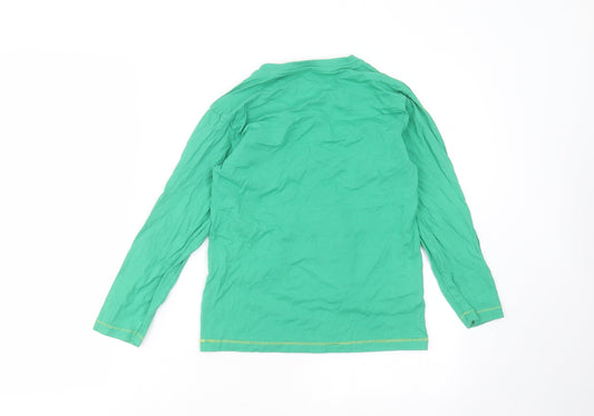 Dunnes Stores Boys Green Cotton Basic T-Shirt Size 9 Years Round Neck - luck of the irish