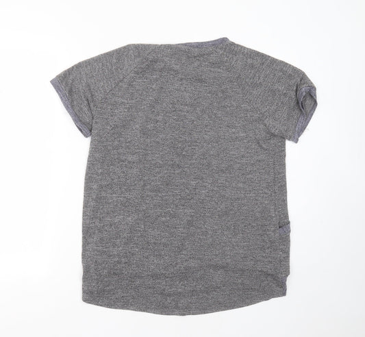 Preworn Womens Grey Round Neck Polyester Pullover Jumper Size XL