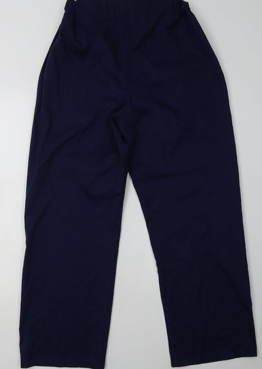 Alexandra Mens Blue Cotton Trousers Size M L30 in Regular