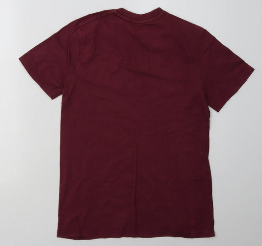 apparel Womens Purple Cotton Basic T-Shirt Size L Crew Neck - San Francisco