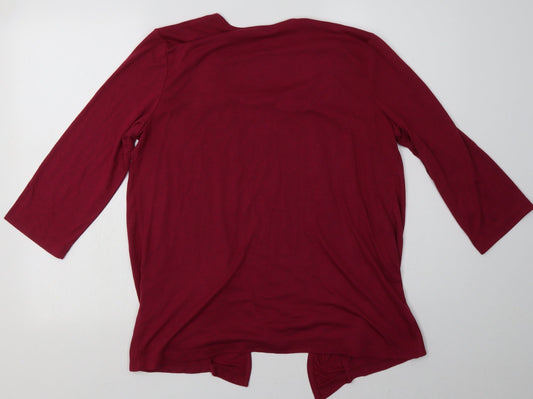 Debenhams Womens Purple Floral Polyester Pullover Sweatshirt Size 14 Pullover