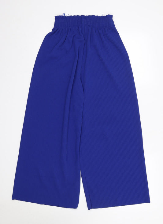 Urban Mist Womens Blue Polyester Trousers Size S L25 in Regular