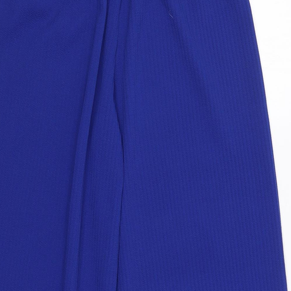 Urban Mist Womens Blue Polyester Trousers Size S L25 in Regular