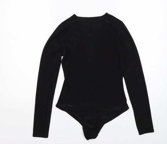 EDGE Womens Black Polyester Bodysuit One-Piece Size 8