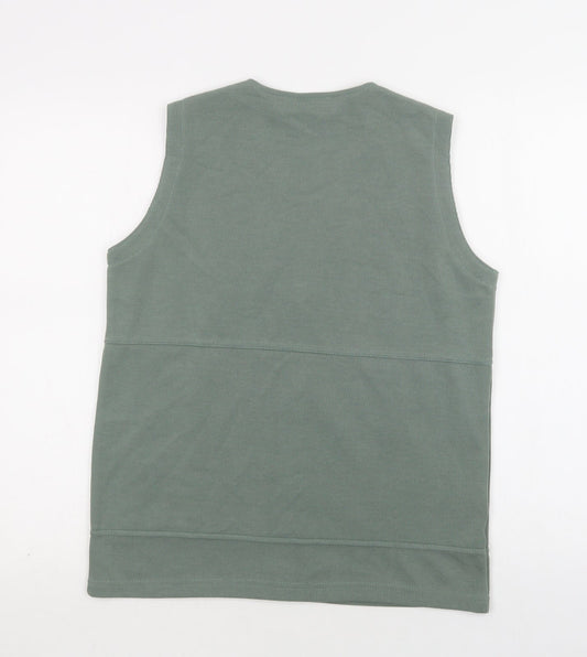 Cotswold Collections Womens Green Gilet Waistcoat Size S Zip