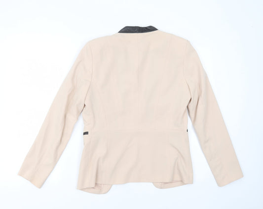 H&M Womens Pink Polyester Jacket Blazer Size 10