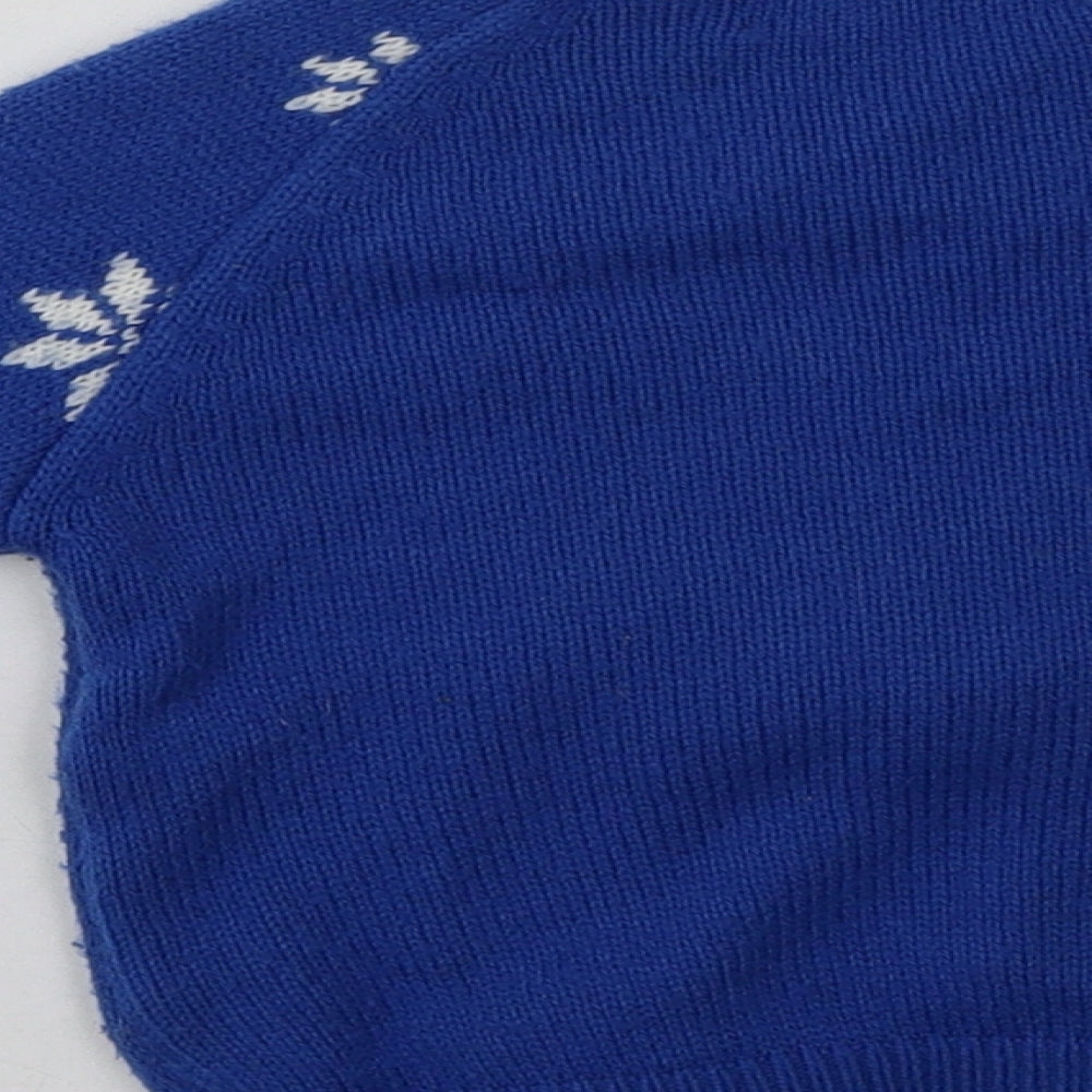 George Boys Blue Geometric Acrylic Pullover Sweatshirt Size 2 Years Pullover - Christmas