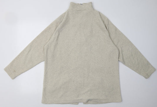 Instyle Mens Beige Polyester Full Zip Sweatshirt Size L